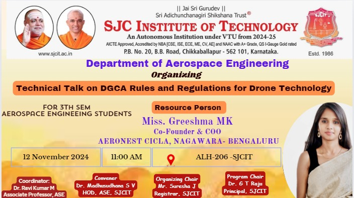 Technical talk on DGCA Rules & regulations for drone technology